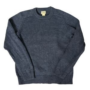 Vintage LL Bean Cotton Sweater Chunky 90s 80s
